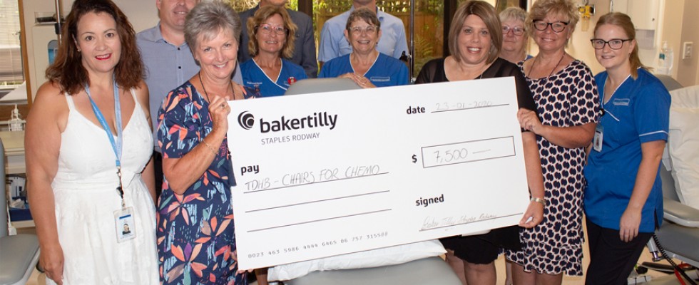 Baker Tilly Staples Rodway Taranaki donates $7,500 to Chairs for Chemo